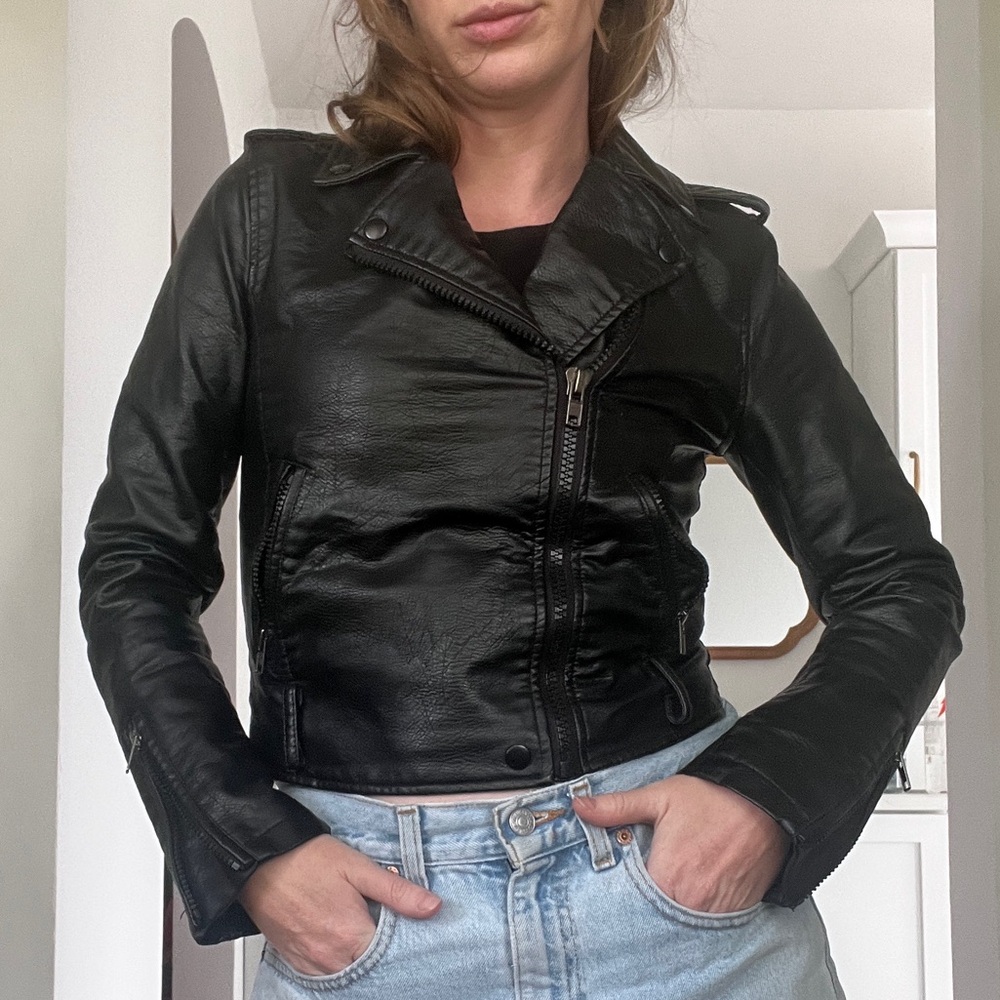 Faux leather Moto jacket